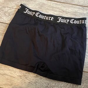(2) pair Juicy Couture Black Boxer Briefs with Logo Waistband